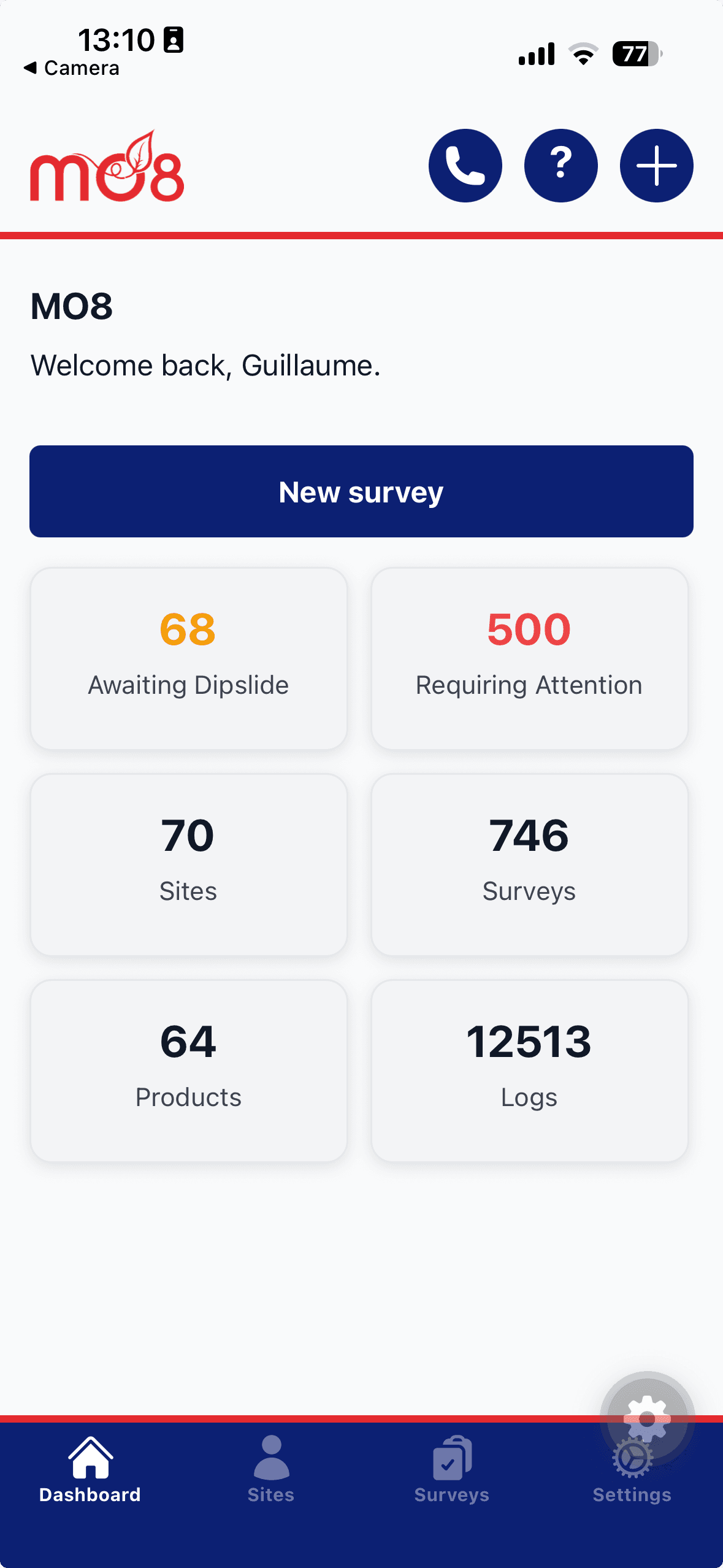 The MO8 mobile app